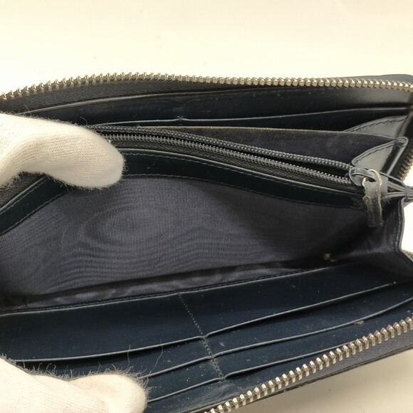 Gucci Long Wallet Navy Blue Leather #194303G17 - Picture 7 of 7